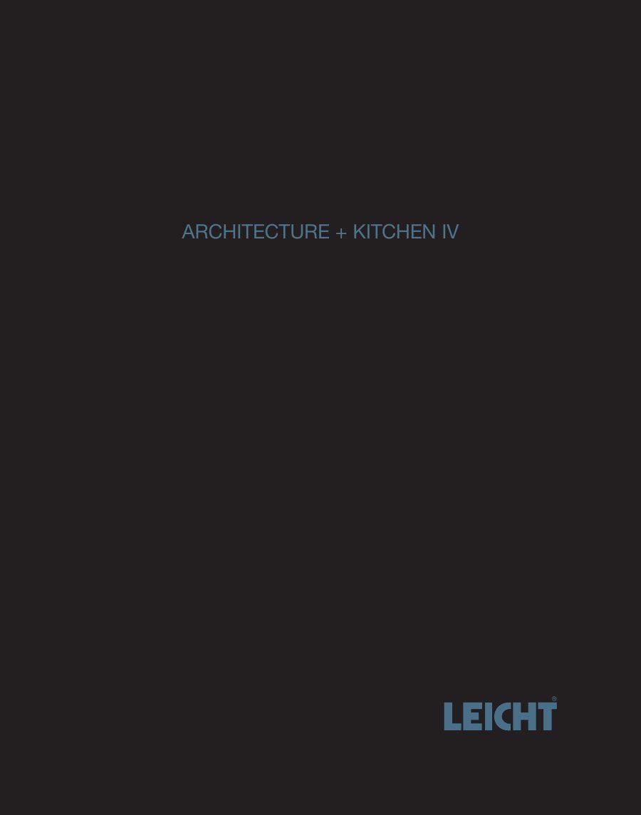 Titelseite LEICHT Architecture + Kitchen IV